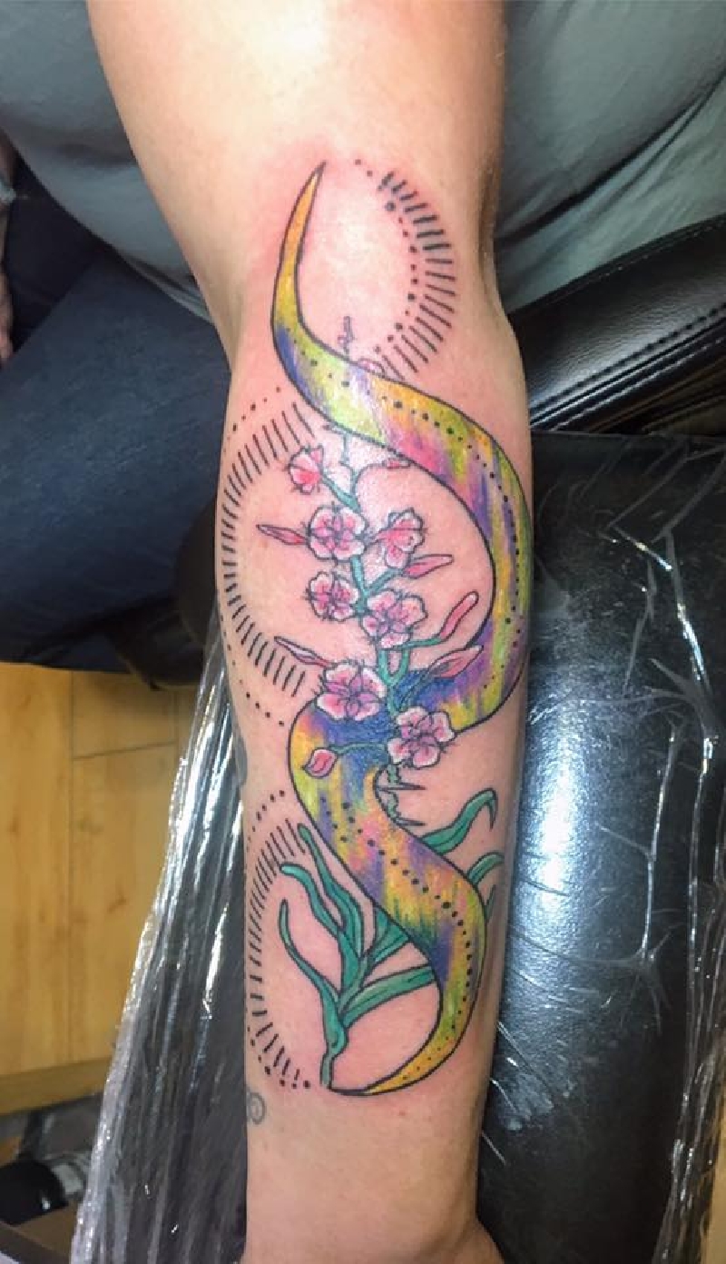 fireweed with geometric elements by J Demianovski