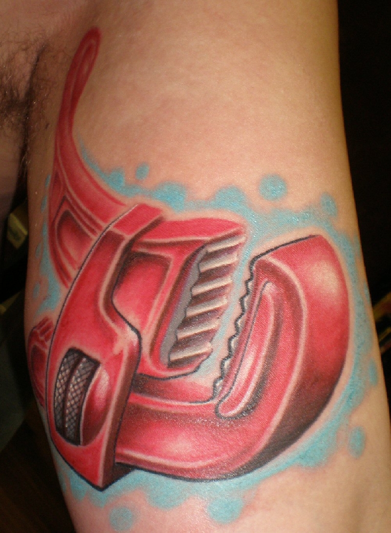 The Charles Moncky Wrench  Mark Parrish Tattoo