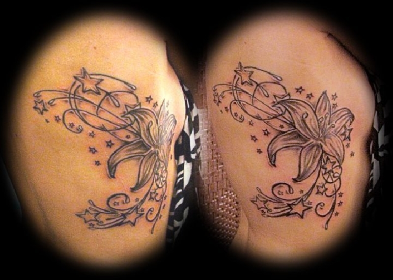 Flower  and stars on ribs !!!