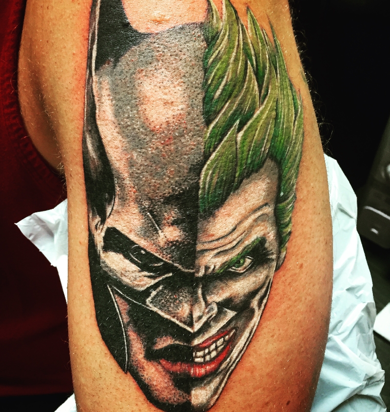 Batman and joker - Comic and Cartoon - Worldwide Tattoo Canada