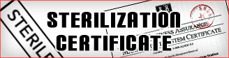 Sterilization Certificate
