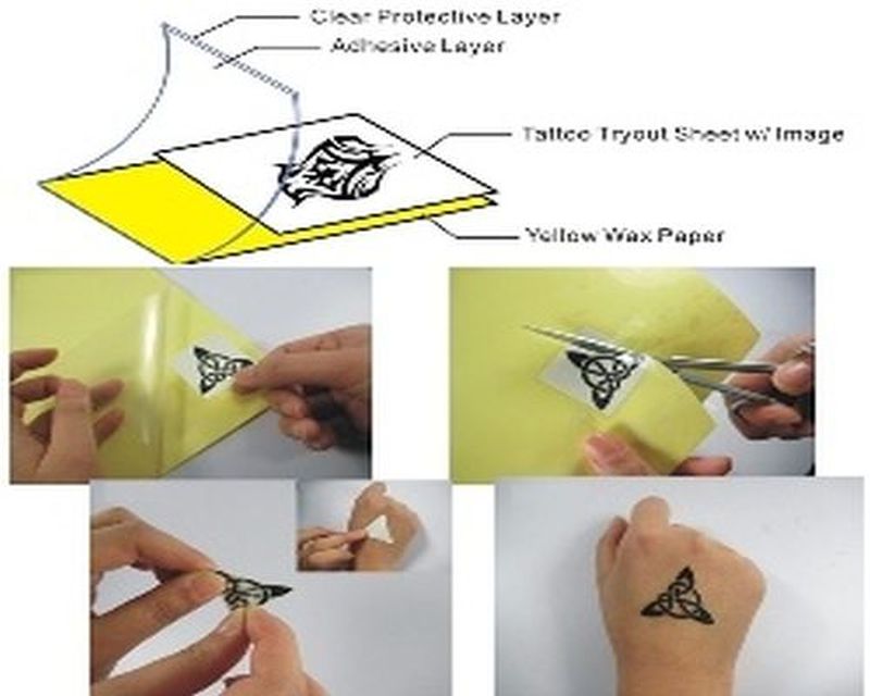 Tattoo TryOut Paper - TRYOUT Temporary Tattoo - Tattoo ...